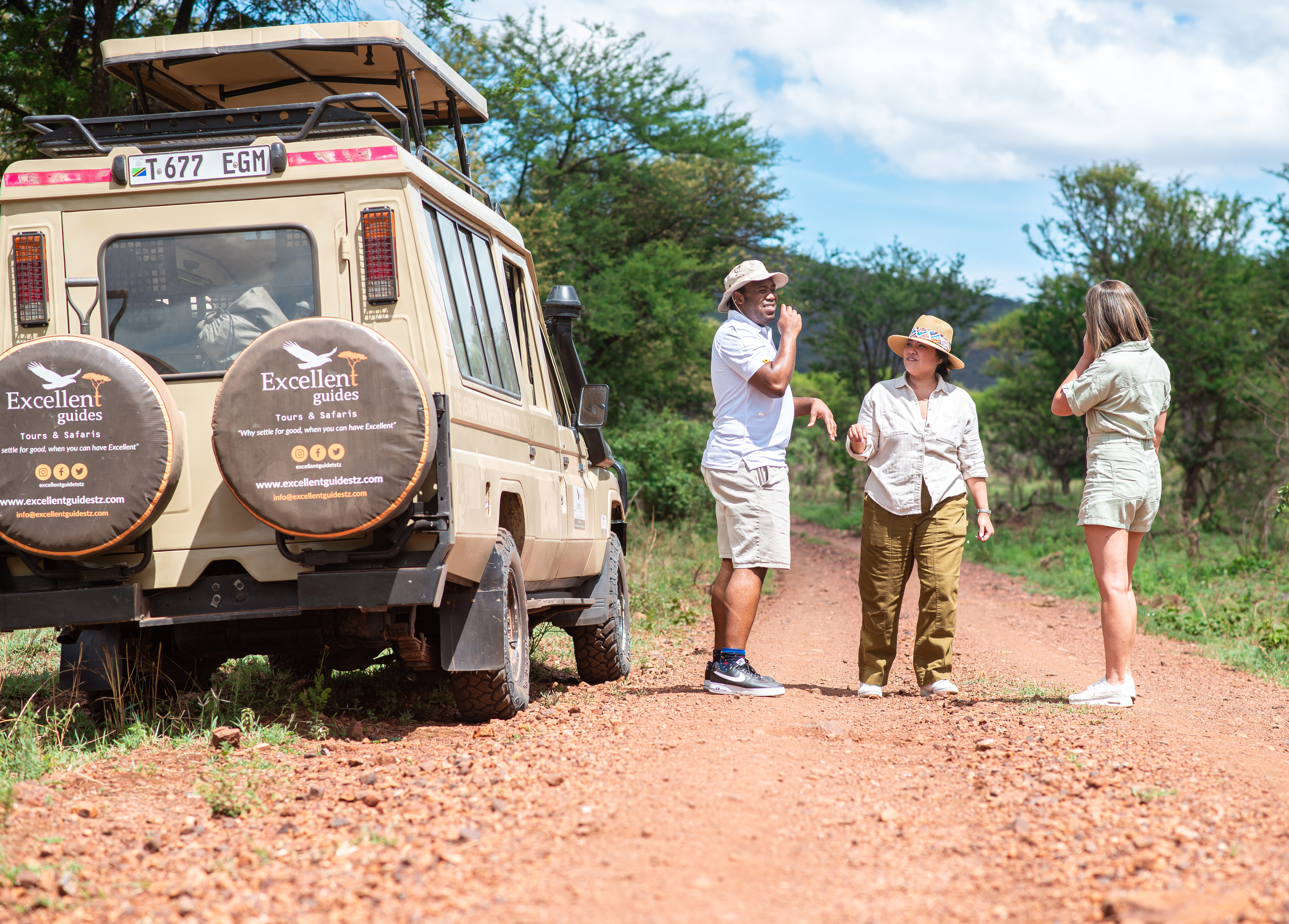 A private safari vehicle exploring Tanzania