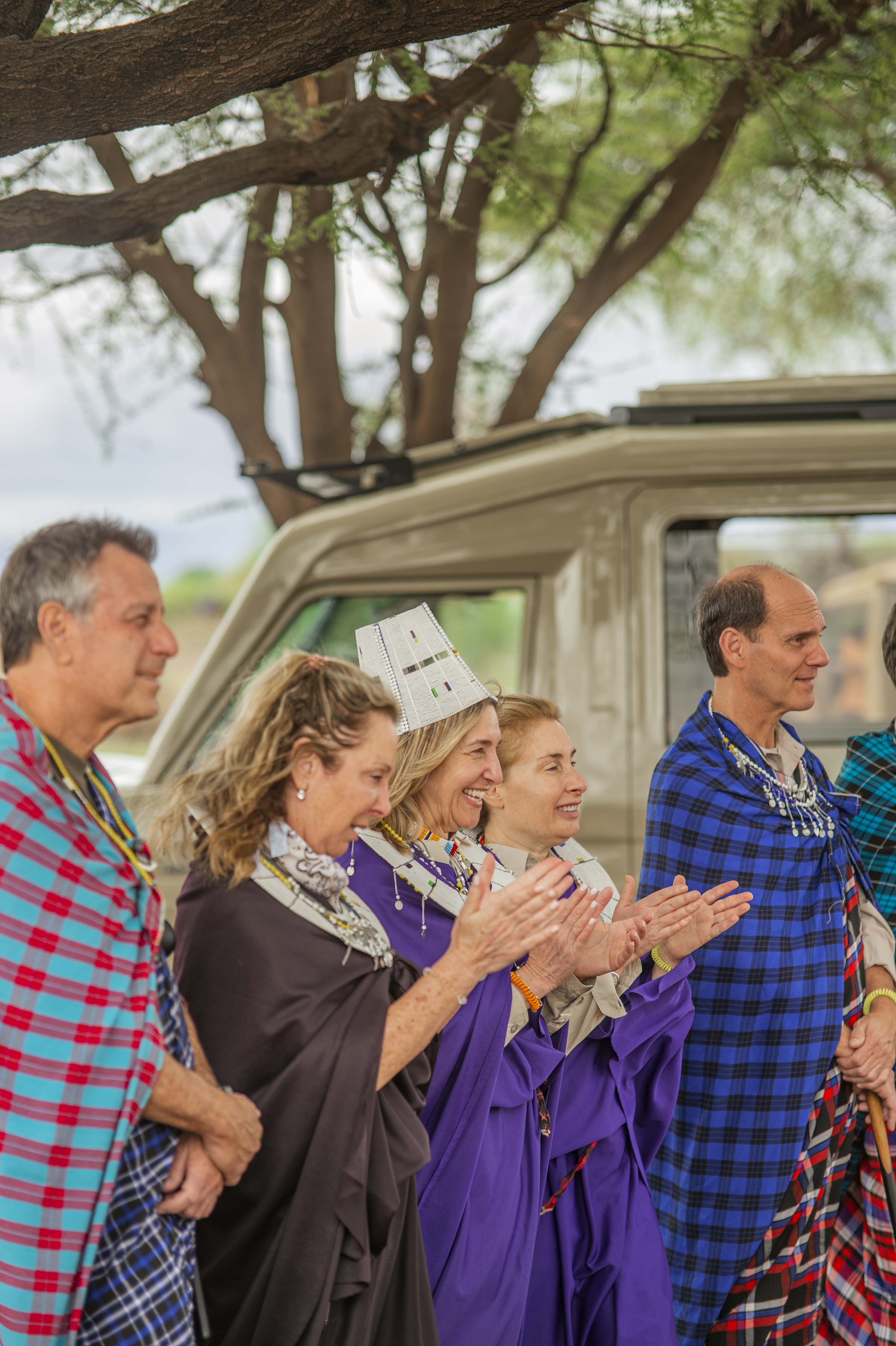 Guests enjoying a luxury Tanzania safari together