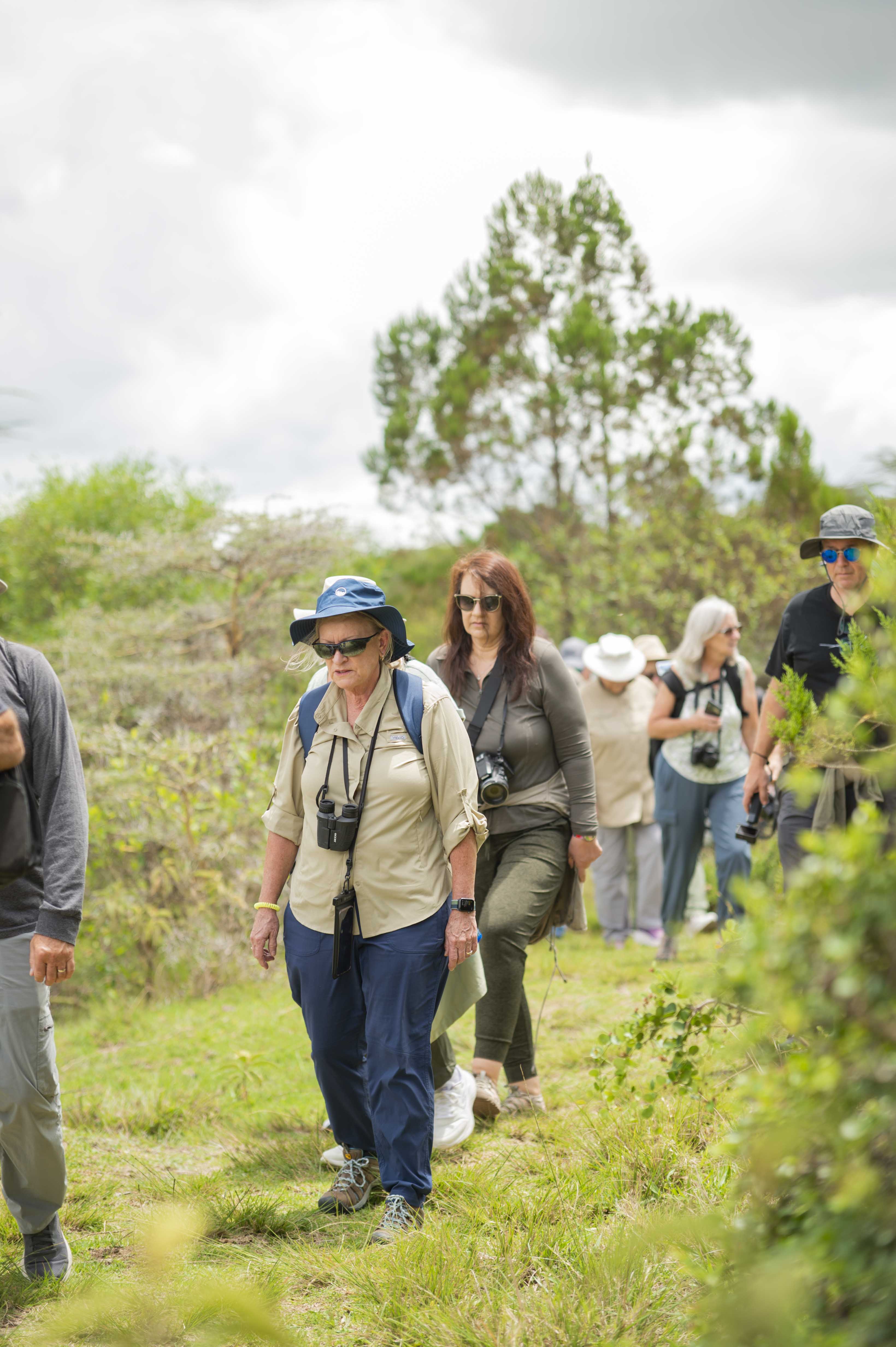Senior safari guests enjoying a Tanzania wildlife experience