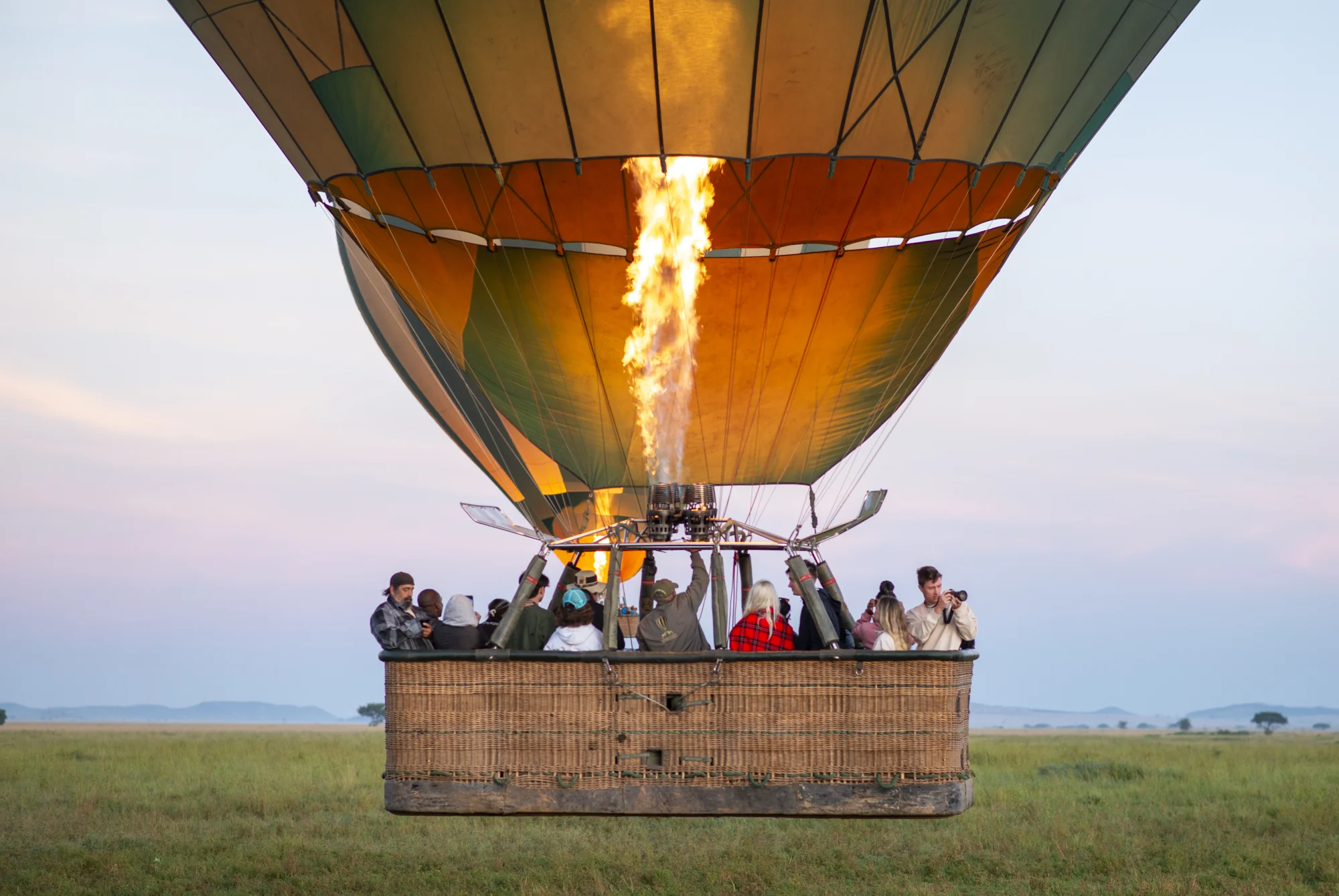 Excellent Guides safari vehicle on the Serengeti